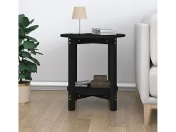 Mesa de centro Ø 55x60 cm madeira de pinho maciça preto PT705144