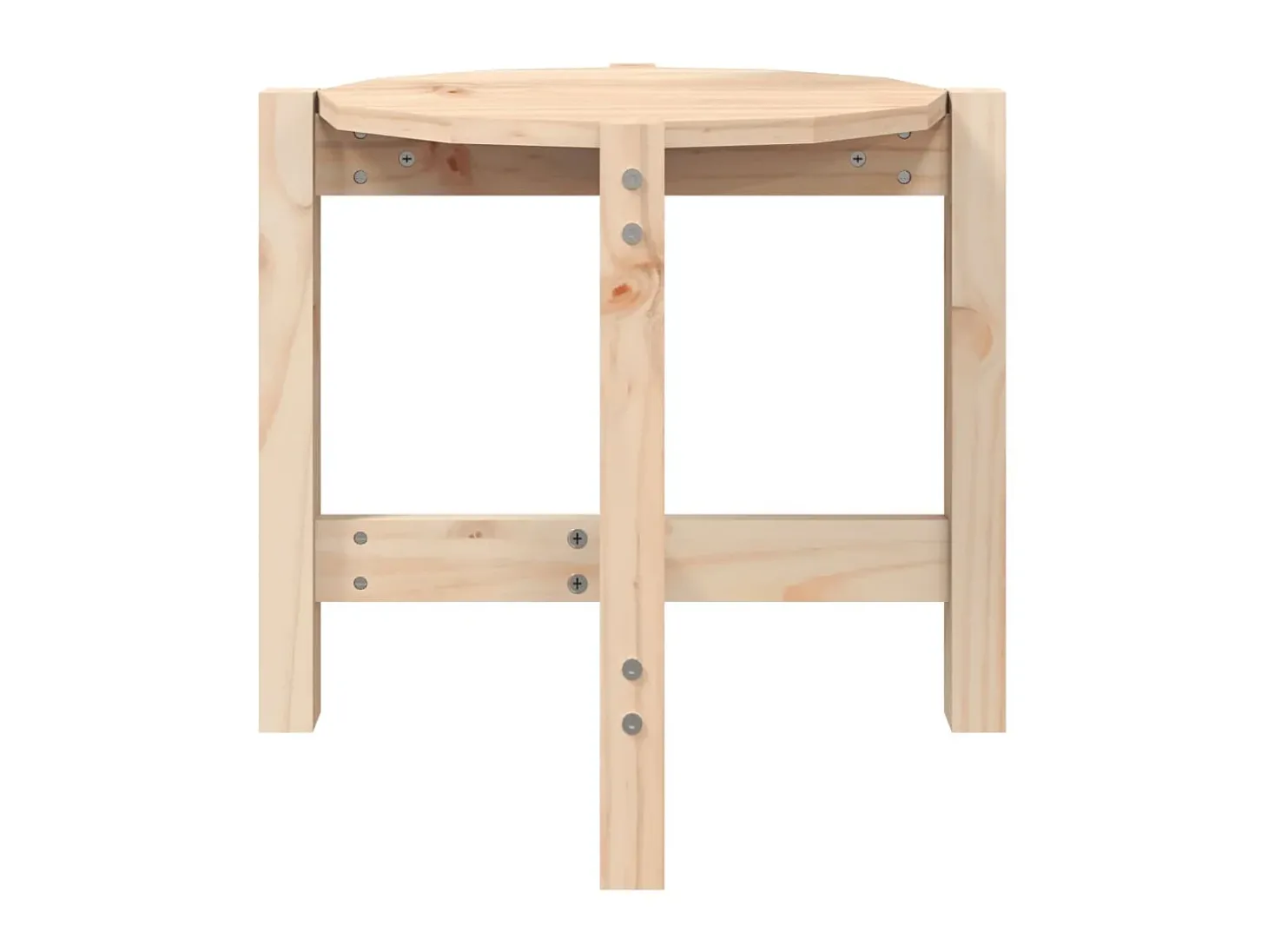Mesa de centro Ø 52,5x45 cm madeira de pinho maciça PT622147