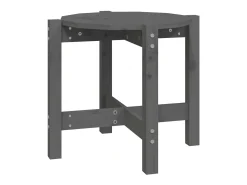 Mesa de centro Ø 52,5x45 cm madeira de pinho maciça cinzento PT593542