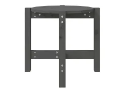 Mesa de centro Ø 52,5x45 cm madeira de pinho maciça cinzento PT593542