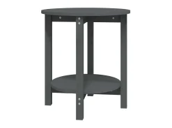 Mesa de centro Ø 55x60 cm madeira de pinho maciça cinzento PT622964