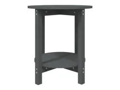 Mesa de centro Ø 55x60 cm madeira de pinho maciça cinzento PT622964
