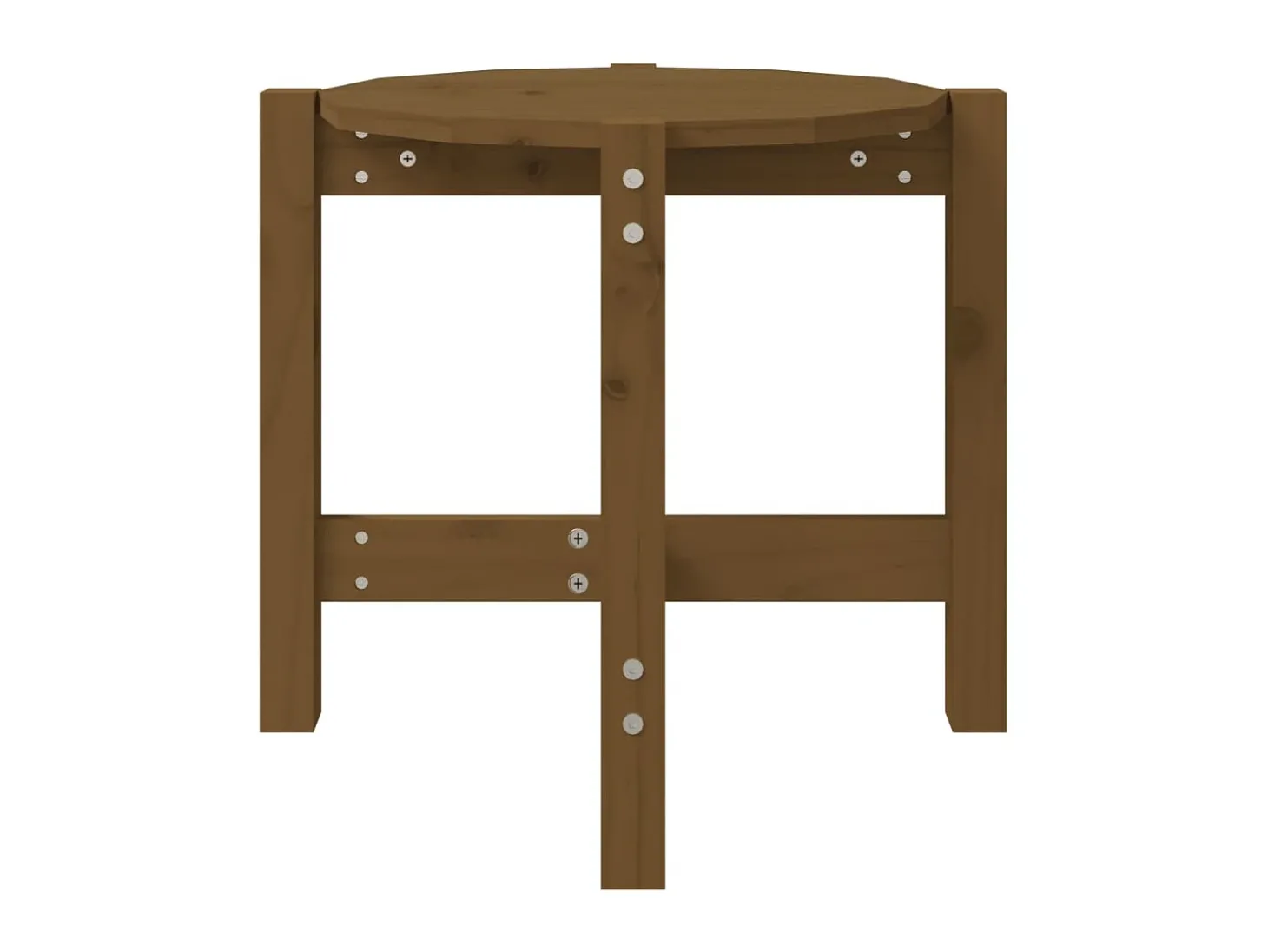 Mesa de centro Ø 52,5x45 cm madeira pinho maciça castanho-mel PT454062