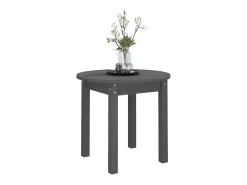 Mesa de centro Ø 45x40 cm madeira de pinho maciça cinzento PT967057