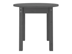 Mesa de centro Ø 45x40 cm madeira de pinho maciça cinzento PT967057