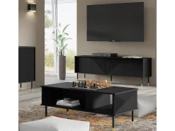 Mesa de centro Aglaé preto 45cm