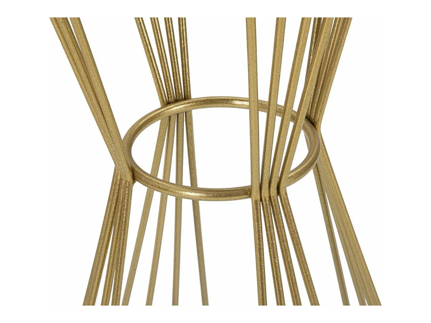 Mesa de centro Agnes, Mesa de centro baixa, Porta-revistas para sofá, Estante de sala, 40x40 h80 cm, Dourado