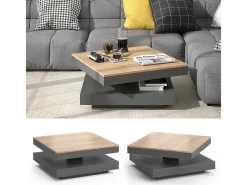 Mesa de centro antracite 70x70x34 elias