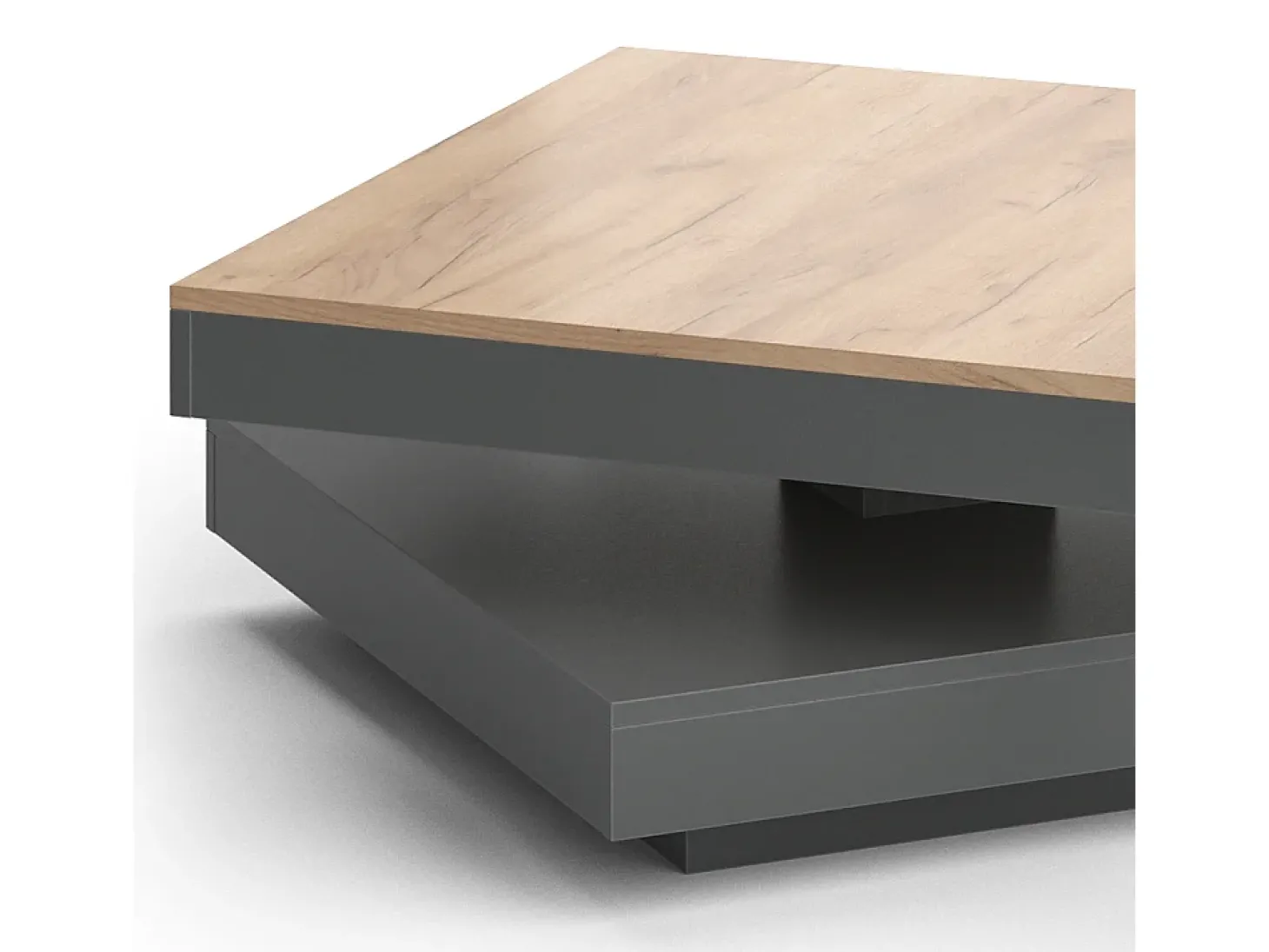 Mesa de centro antracite 70x70x34 elias