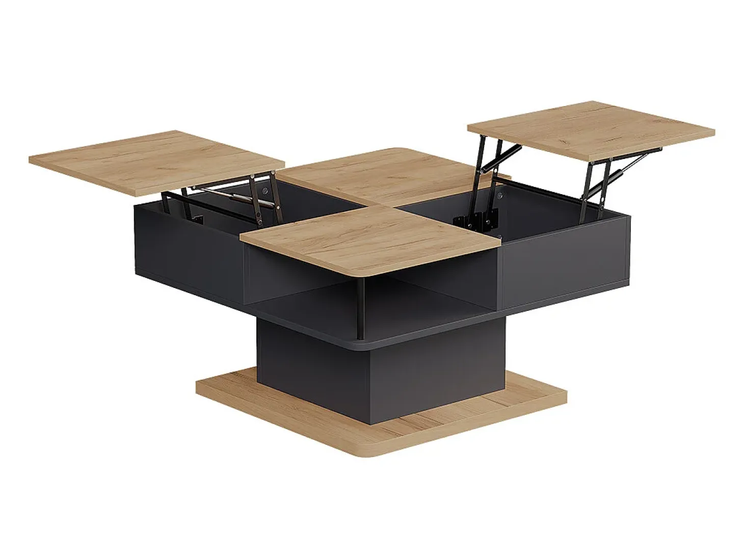 Mesa de centro antracite 80x45x80 movira