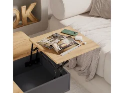 Mesa de centro antracite 80x45x80 movira