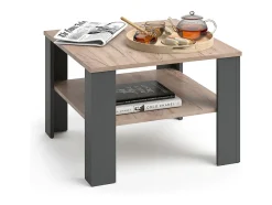 Mesa de centro antracite 60x60x42 homer