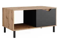 Mesa de centro antracite/artesanal 90x50x47 marelle