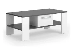 Mesa de centro antracite/branco 89.8x46.4x35.8 wilmut