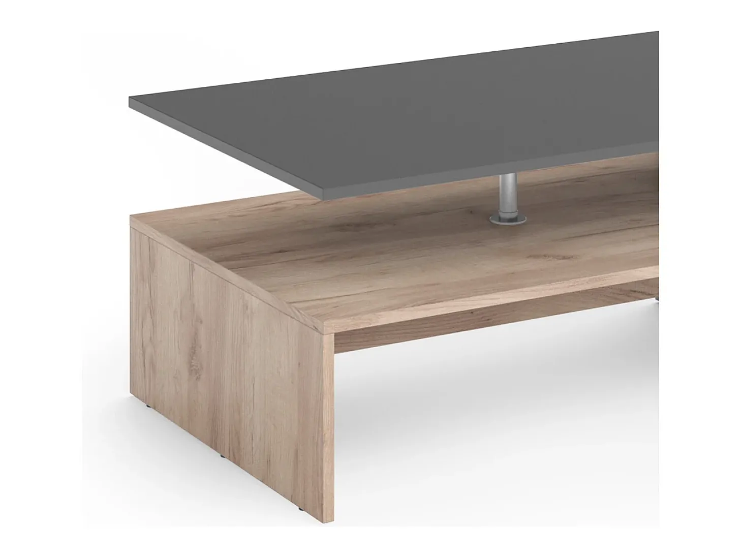 Mesa de centro antracite/carvalho arenoso 90x60x42 amato