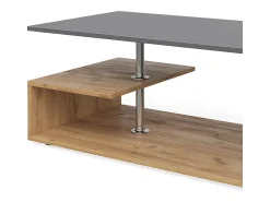 Mesa de centro antracite/carvalho arenoso 91x52.6x41 guillermo