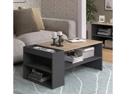 Mesa de centro antracite/sonoma 100x55x42 wido