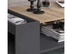 Mesa de centro antracite/sonoma 100x55x42 wido