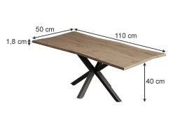 Mesa de centro artesão 110x50x40 yan