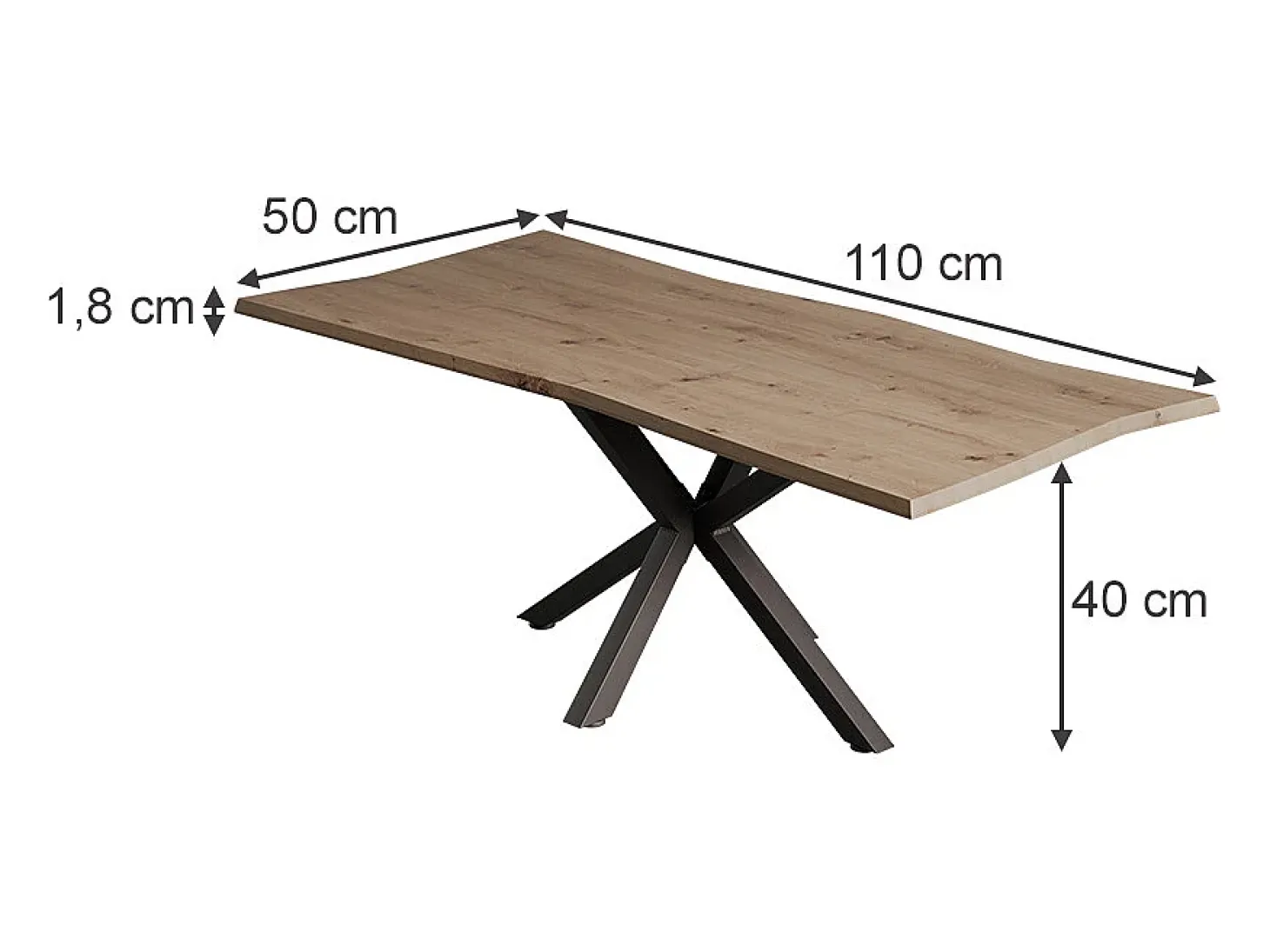 Mesa de centro artesão 110x50x40 yan