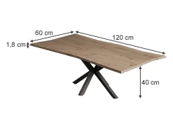 Mesa de centro artesão 120x60x40 yan
