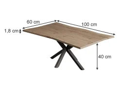 Mesa de centro artesão 100x60x40 yan
