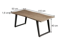 Mesa de centro artesão 110x50x40 yan