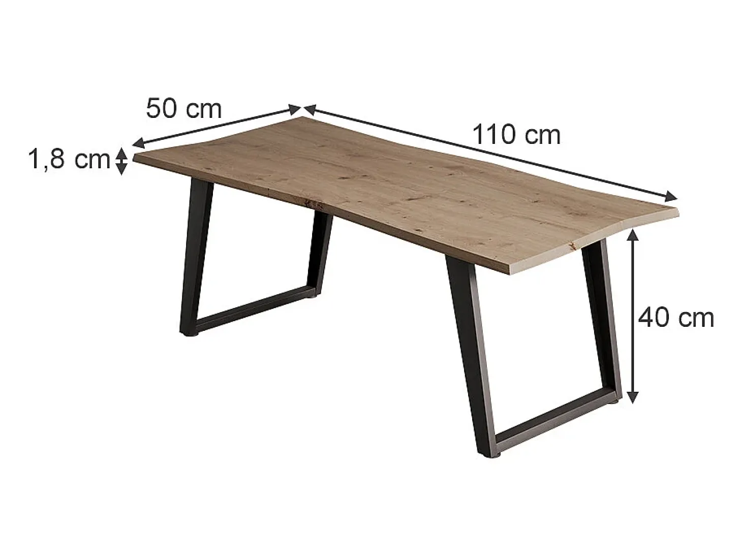 Mesa de centro artesão 110x50x40 yan