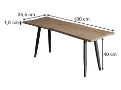 Mesa de centro artesão 100x35.5x40 yan