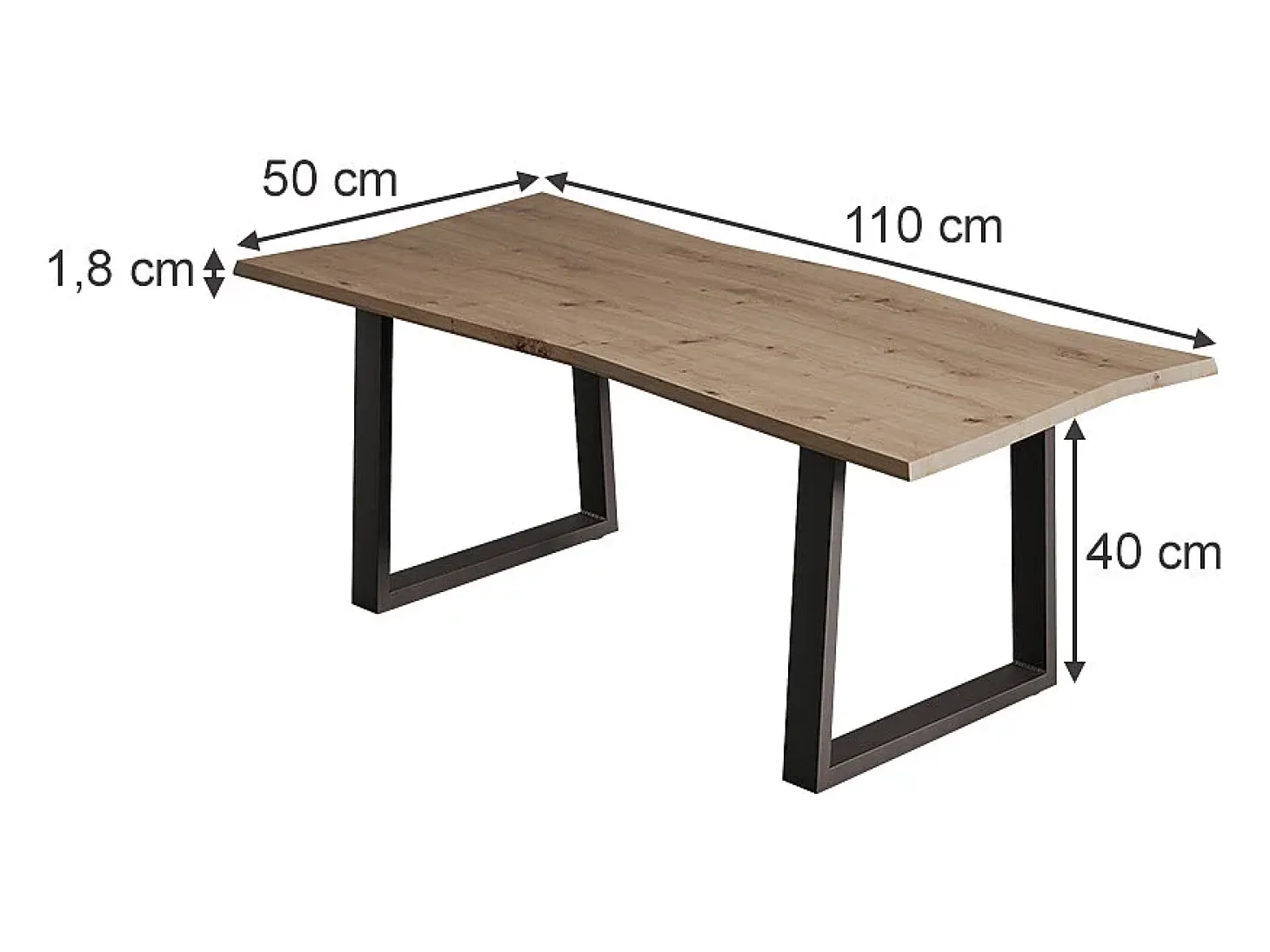 Mesa de centro artesão 110x50x40 yan