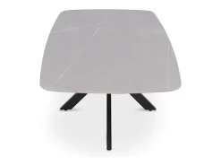 Mesa de Centro ARVENA – Mesa de Centro Retangular 130x70 cm – Pedra Cinza & Metal – Design Contemporâneo e Refinado