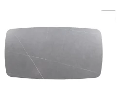 Mesa de Centro ARVENA – Mesa de Centro Retangular 130x70 cm – Pedra Cinza & Metal – Design Contemporâneo e Refinado