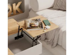 Mesa de centro bege 80x45x80 movira