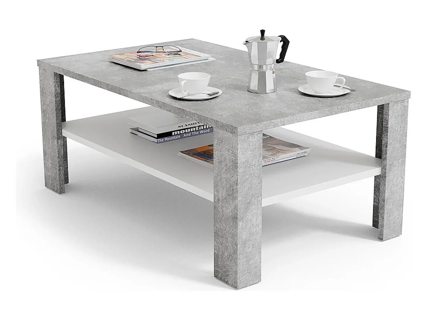 Mesa de centro betão 100x60x42