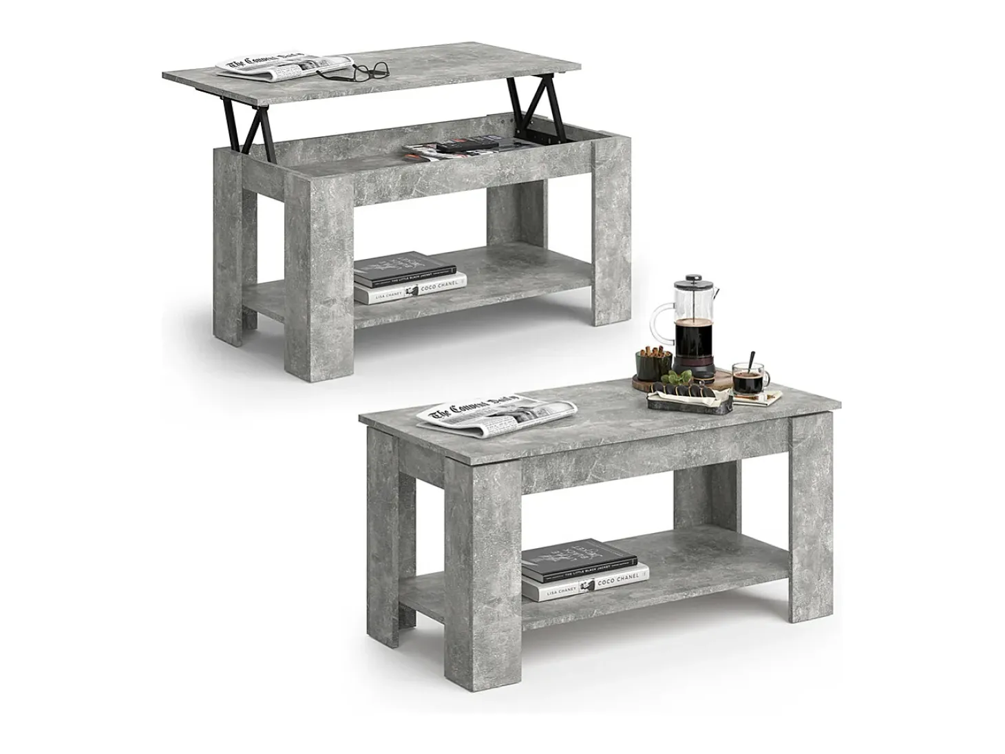 Mesa de centro betão 100x50x50 lorenz