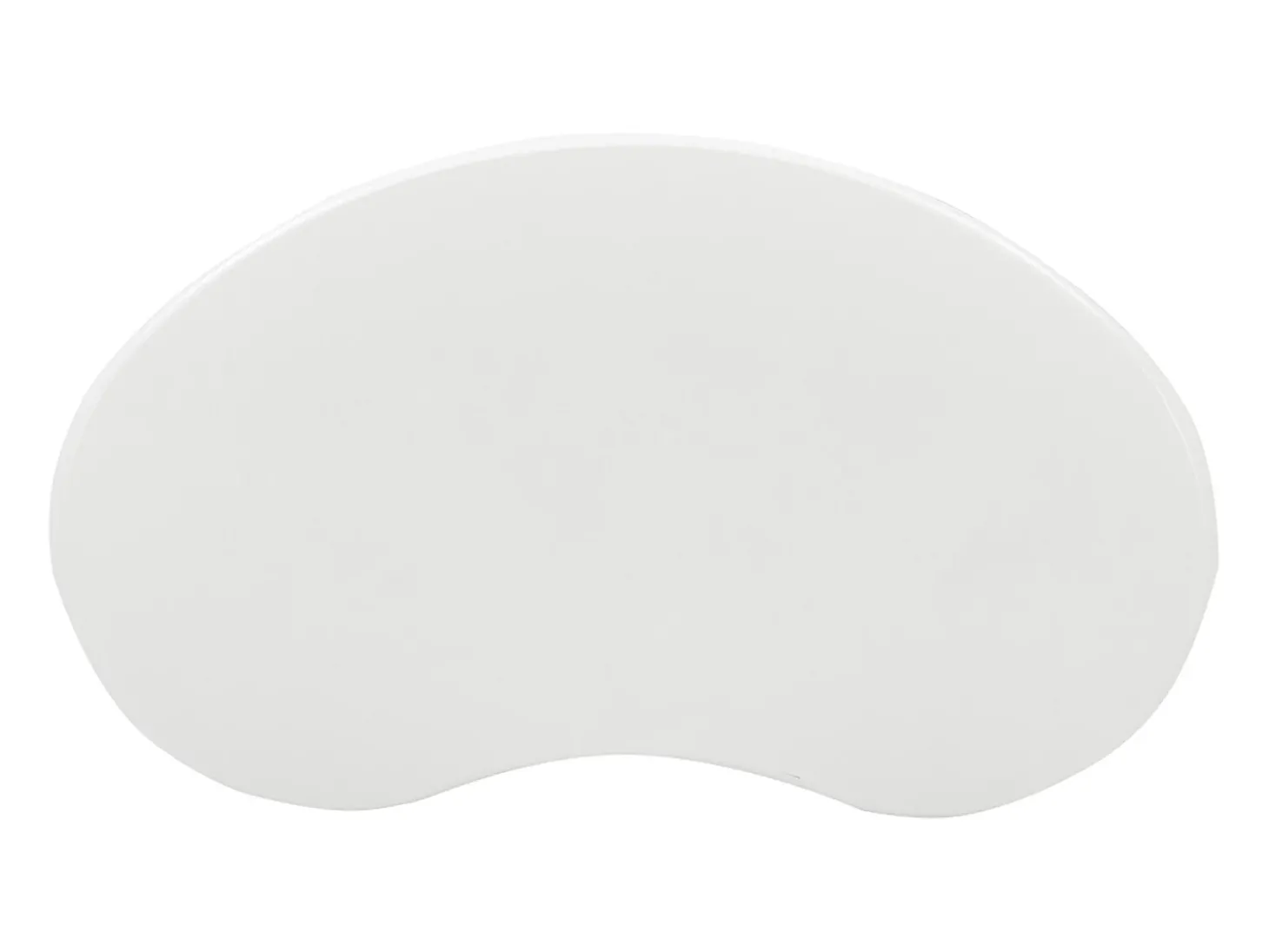Mesa de centro branca em forma de nuvem - MDF e PVC
