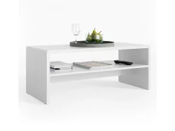 Mesa de centro branco 99.6x39.8x40.1