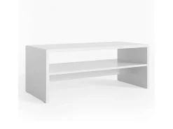 Mesa de centro branco 99.6x39.8x40.1