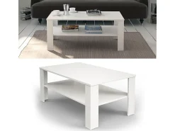 Mesa de centro branco 100x60x42