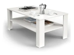 Mesa de centro branco 100x60x42