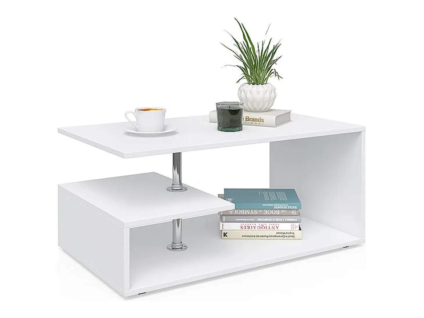Mesa de centro branco 91x52.6x41 guillermo