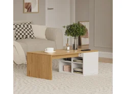 Mesa de centro branco 90x50x33.6 kivo