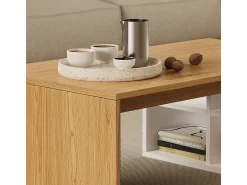 Mesa de centro branco 90x50x33.6 kivo