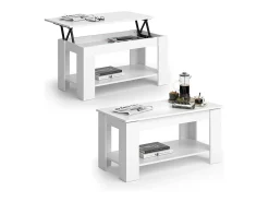Mesa de centro branco 100x50x50 lorenz