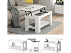 Mesa de centro branco 100x50x50 lorenz