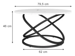Mesa de centro branco 79.5x62x46 calgary