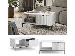 Mesa de centro branco 90x50x45 eliza