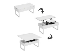 Mesa de centro branco 100x50x48.5 lifty