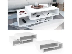 Mesa de centro branco 105x60x32 bari