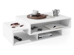 Mesa de centro branco 105x60x32 bari